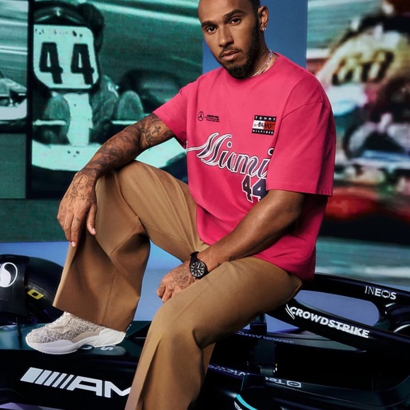 Tommy Hilfiger  x Mercedes-AMG F1 x Awake NY Tee Diva Pink - Picture 8 of 8